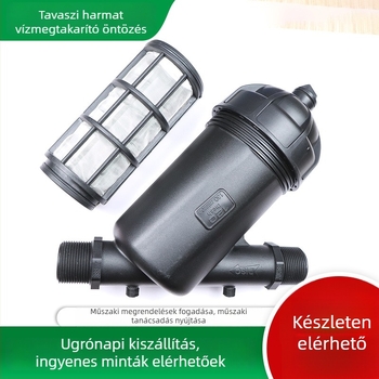 Y-típusú hálózati szűrő mezőgazdasági öntözéshez, levehető és mosható, műanyag T-típusú szűrő