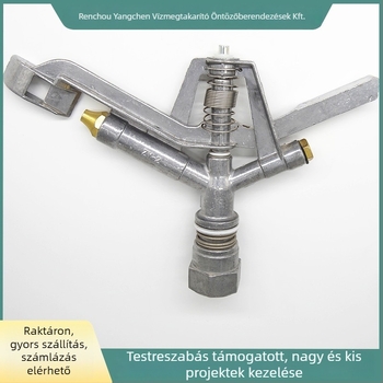 Alumínium ötvözetből készült automatikusan forgó permetezőfej kertészeti öntözéshez