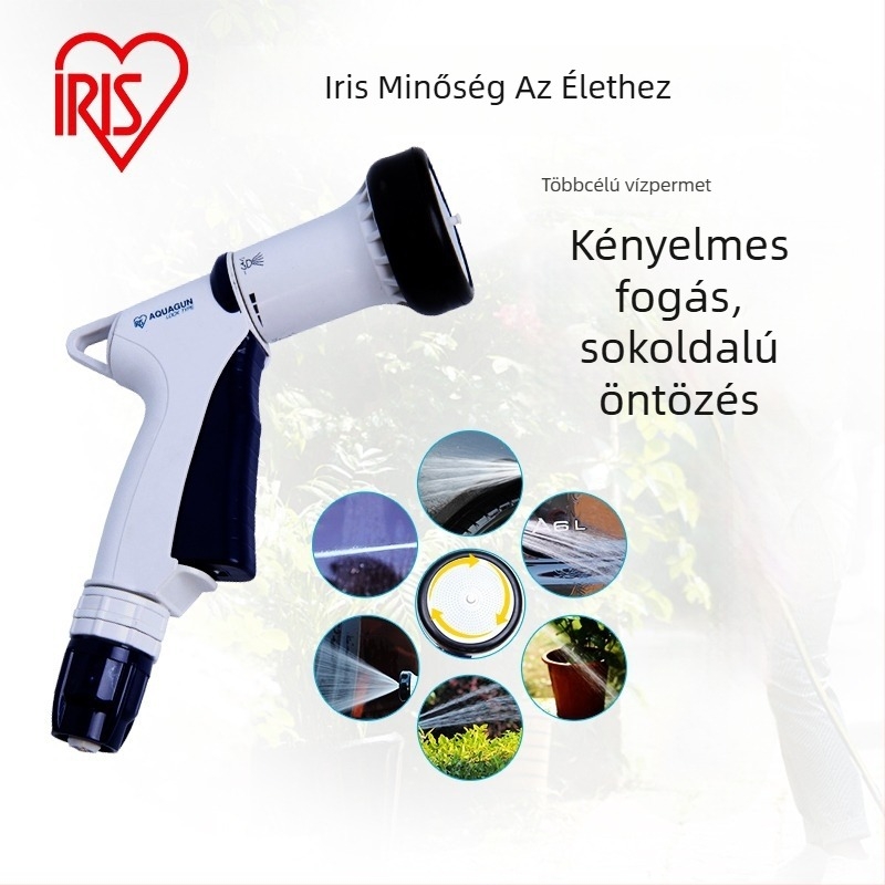 IRIS Alice Vízspray pisztoly – Autómosáshoz, állítható vízhozam, hat funkció, magas nyomás