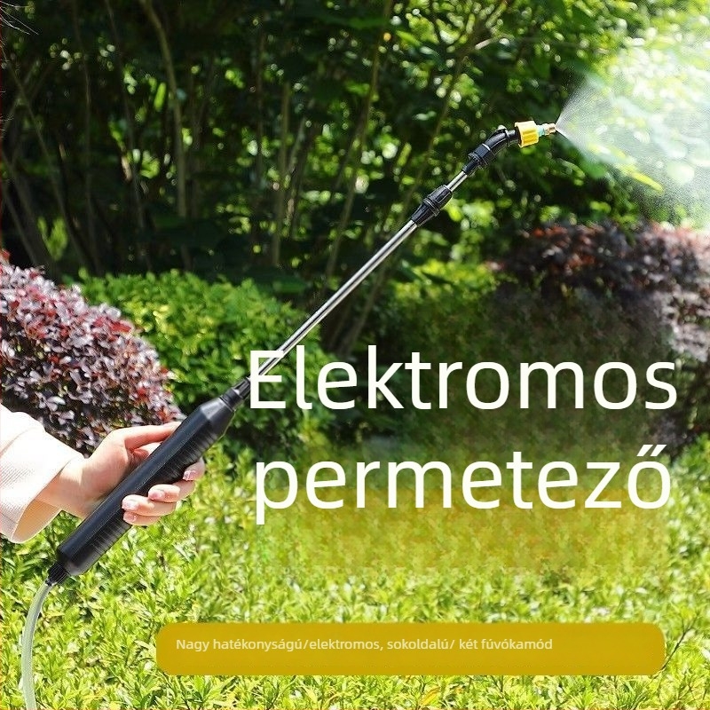 Elektronikus öntöző permetező, műanyagból, újratölthető permetezőpisztoly, fertőtlenítés és növényvédő permetezés