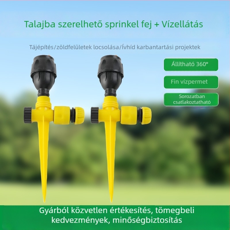 PP anyagú permetezőfej, Keyu spray irrigation, kapacitás 550, 0-360° állítható, otthoni kertészkedéshez és mezőgazdasági termeléshez