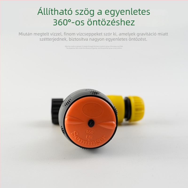 PP anyagú permetezőfej, Keyu spray irrigation, kapacitás 550, 0-360° állítható, otthoni kertészkedéshez és mezőgazdasági termeléshez