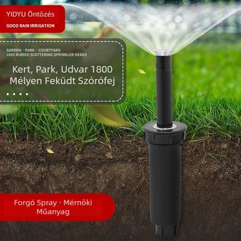 Föld alatti műanyag öntöző fúvóka, belső menet csatlakozás, 360°-os beállítás, termékkód 1800