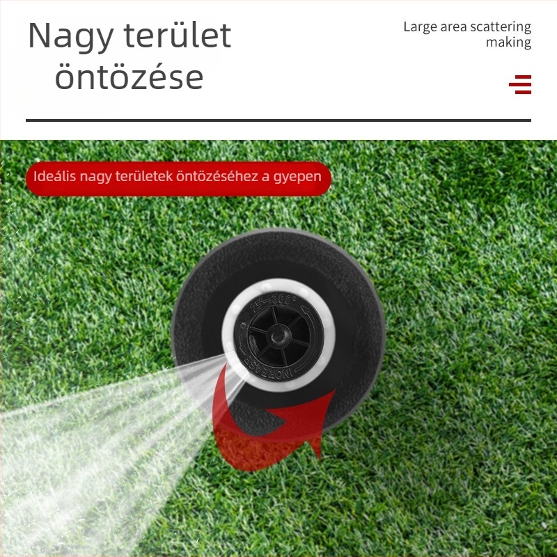 Föld alatti műanyag öntöző fúvóka, belső menet csatlakozás, 360°-os beállítás, termékkód 1800