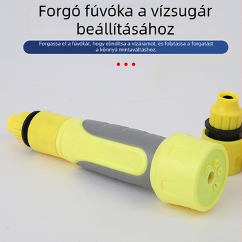 Permetező fej, négy részes háztartási készlet, műanyag, gyorscsatlakozás, szabványos csatlakozó