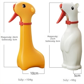 Karikaturás dizájnú öntöző kanna beltéri és kültéri használatra, műanyag, 500 ml, könnyen fogható, Sentri