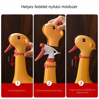 Karikaturás dizájnú öntöző kanna beltéri és kültéri használatra, műanyag, 500 ml, könnyen fogható, Sentri