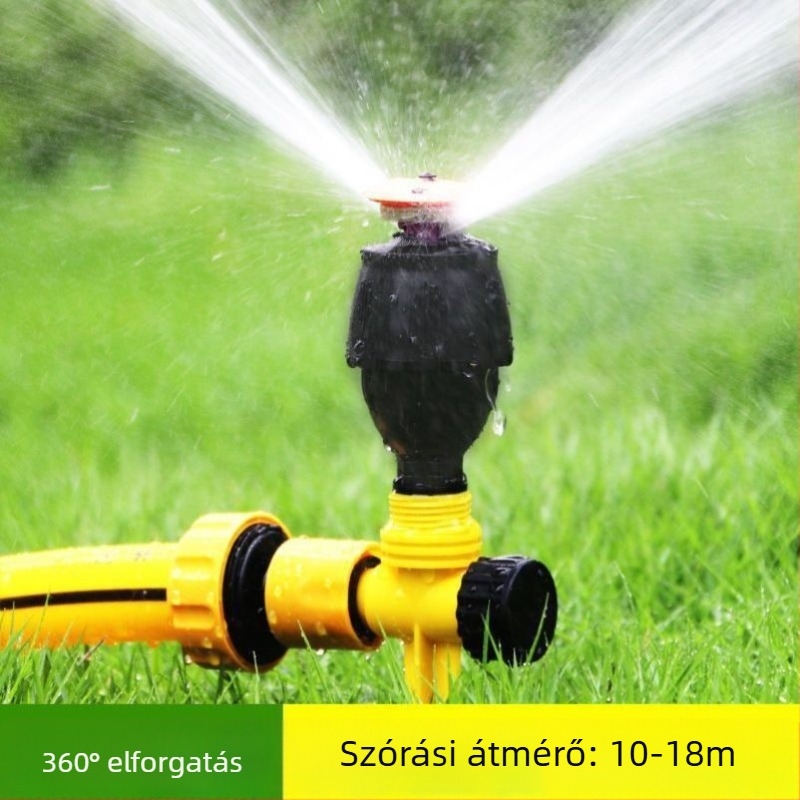 Automata forgó öntözőfej 360°-os lefedettséggel gyepekhez és zöldségkertekhez