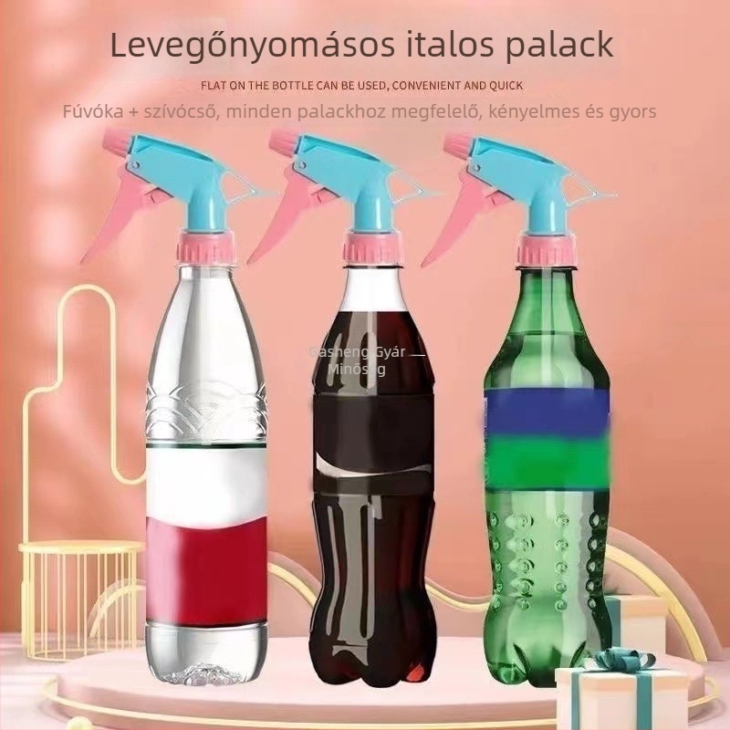 SHASHENG műanyag kettős funkciójú öntözőpalack permetezőfeje - kompatibil italos palackokkal