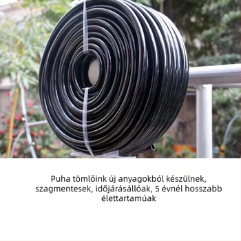 Automata öntöző berendezés atomizáló fúvóka és kapilláris öntözőcső PVC-ből, menetes csatlakozás, 100 m tekercs, 10 kg nyomásállóság