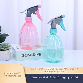 Műanyag öntöző kanna permetező fejjel otthoni kertészkedéshez