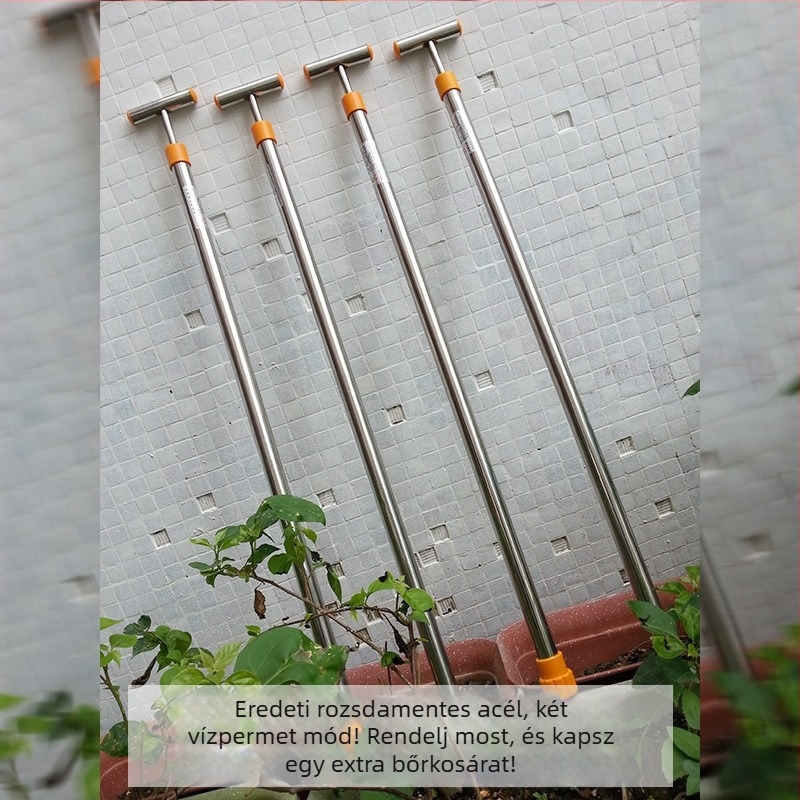 Rozsdamentes acél permetezőpisztoly mezőgazdaság és kertészet számára, kézi permetező öntözésre és trágyázásra, kettős használat