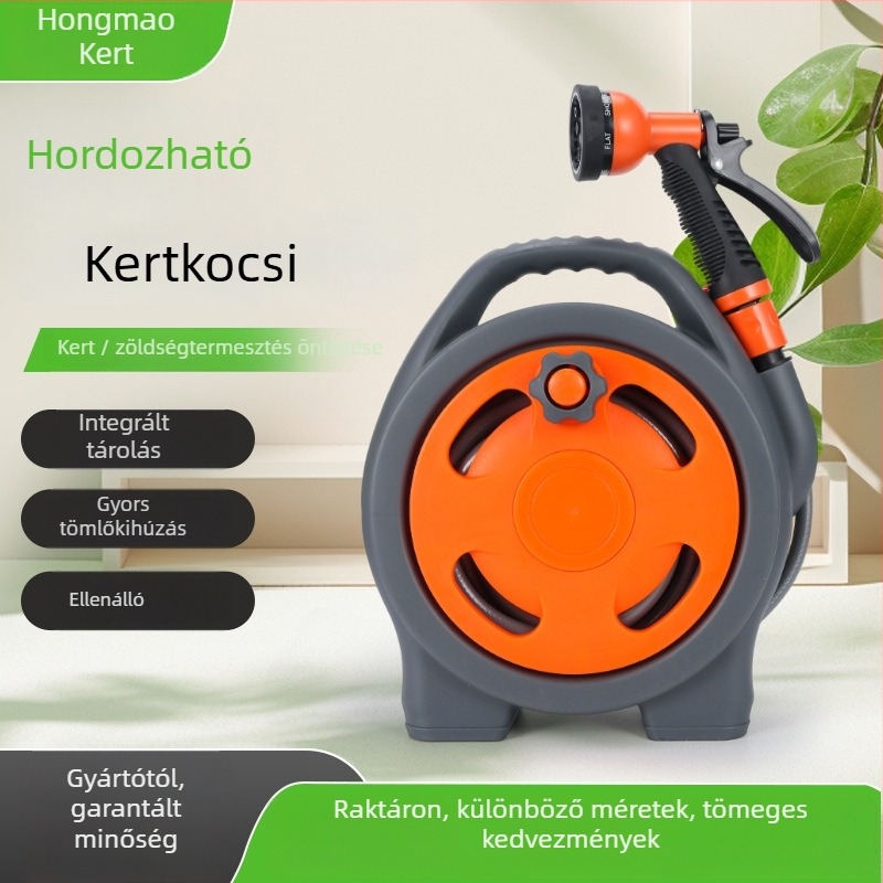 PP-anyagú vízcső kocsi, gyorscsatlakozás, permetező öntözéshez, kerthez és növénytermesztéshez