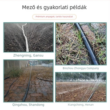 Permet öntözőöv búza és kukorica számára, 5 lyukas, DN40, PE