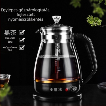 Automata teáskészülék boroszilikát üvegtesttel, belső része rozsdamentes acél, 220V, 500–1000W, kapacitás legfeljebb 1 L