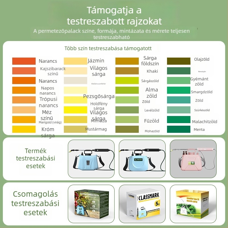 Összecsukható elektromos permetező otthonra és kertbe, teljesen automata permetező