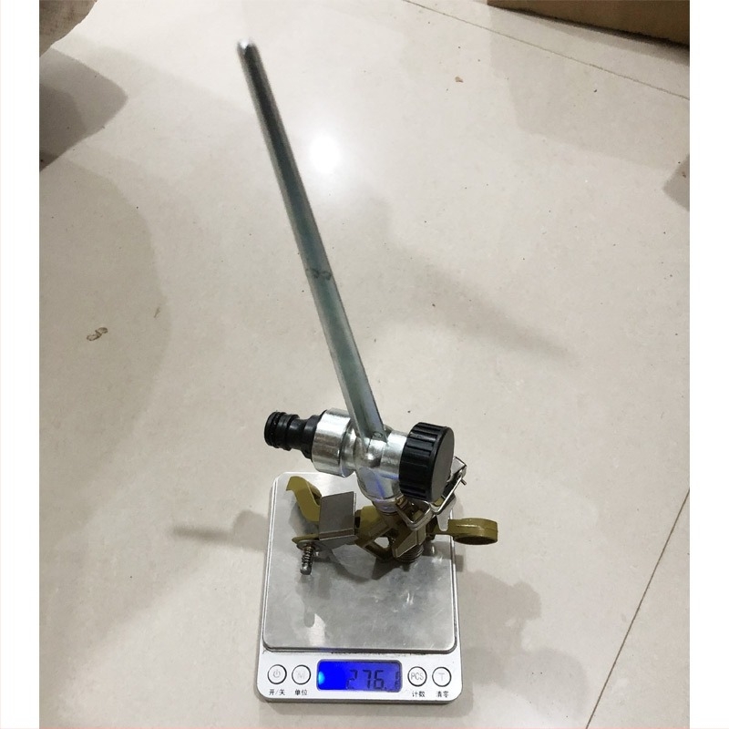 Gyep öntözőfej 360° pulzáló forgó karral, cinkötvözet, 4 kg víznyomás, Deao
