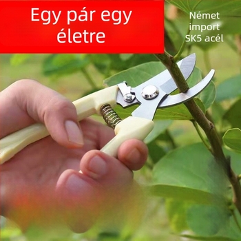 Rozsdamentes acélból készült vastag ágak metszőolló, kényelmes kerti metsző eszköz gyümölcsfák metszéséhez és graftinghez