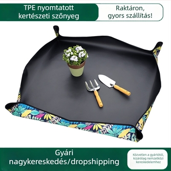 Kertészeti matrac – anyaga: TPE + poliészter; anyagvastagság: 360 g; alkalmas edények cseréjére, talaj keverésére és növények metszésére