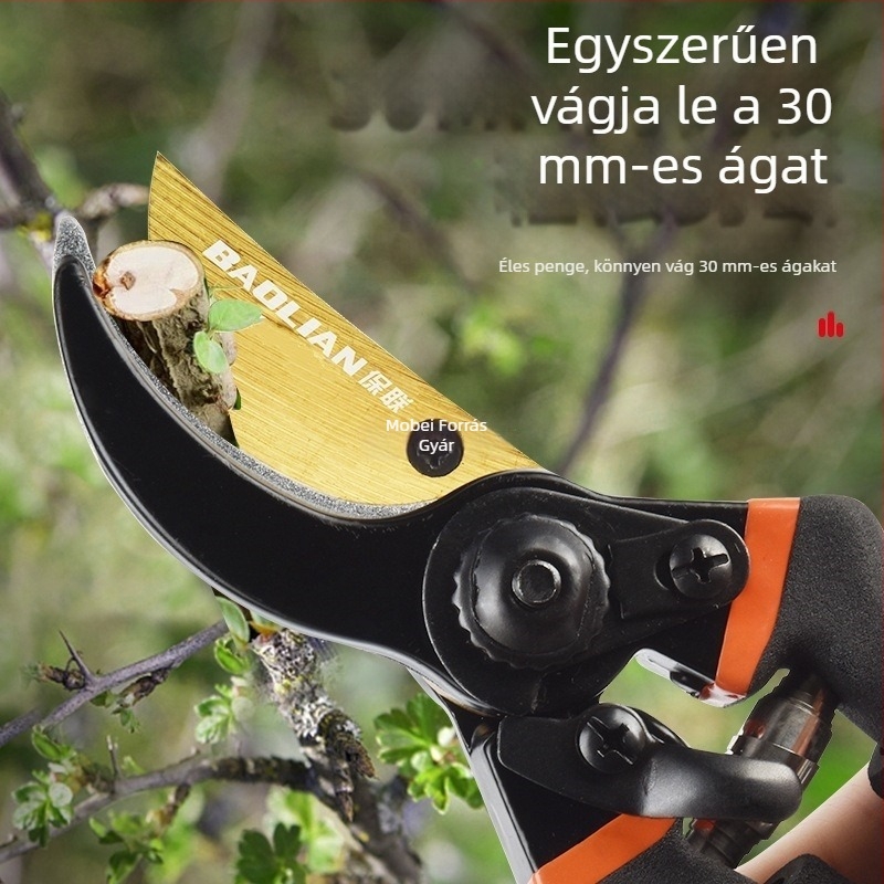 MOBAI Kertészeti metszőolló vastag ágakhoz, gyümölcsfák metszéséhez és ágak vágásához – munkát megkönnyítő eszköz