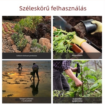 Rozsdamentes acél kertészeti ásó kültéri használatra — ásás és gyomlálás
