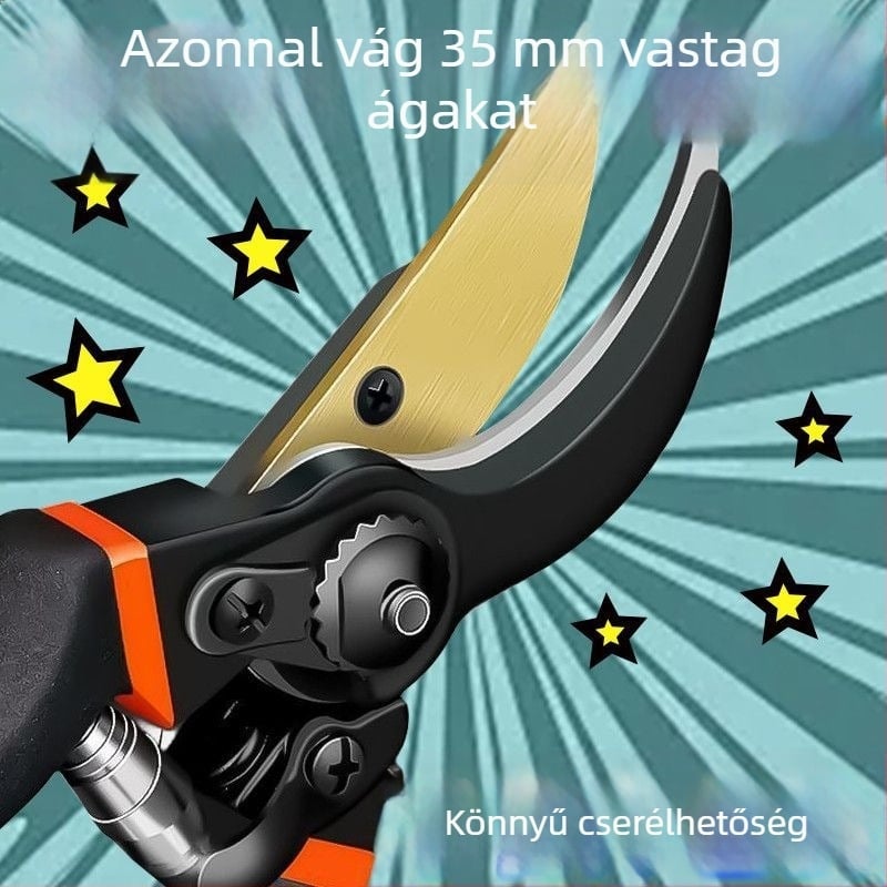 SK5 gyümölcsfa metszőolló, SK5 acél, hatékony vágás, kiváló kivitelezésű kerti eszköz