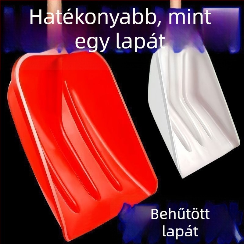 Műanyag lapát, extra vastag kopásálló penge, mezőgazdasági használatra, hóeltakarításra és gabona betakarítására