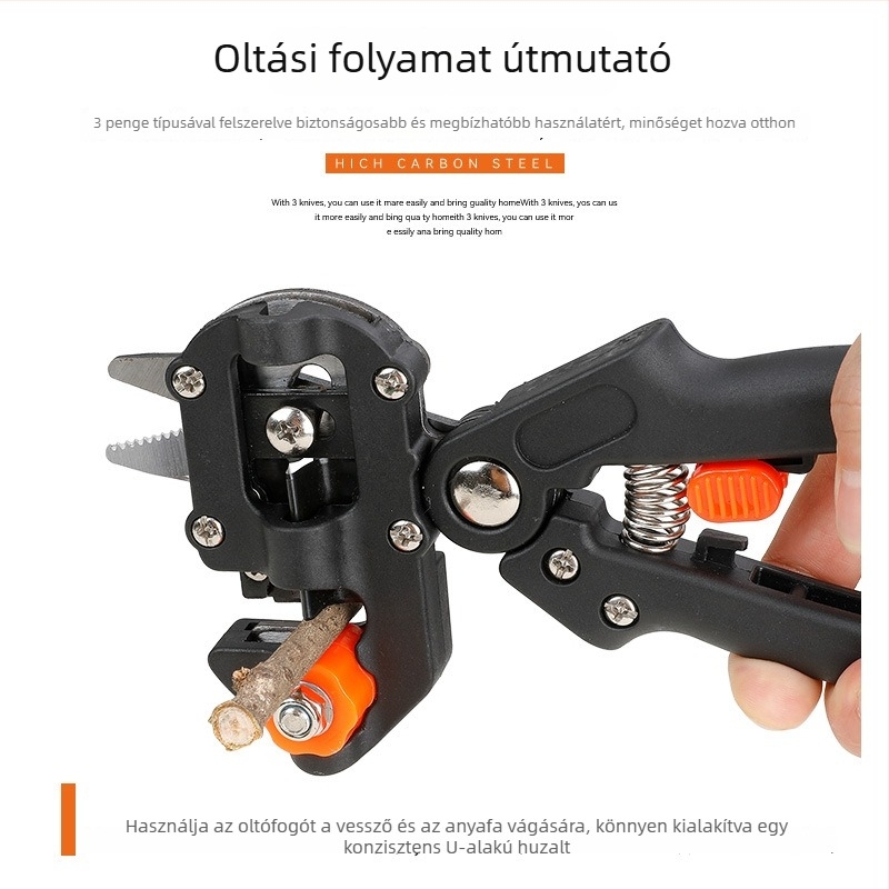 Metszőolló - Tengyao, Többfunkciós kerti gallyvágó olló oltáshoz és dugványozáshoz