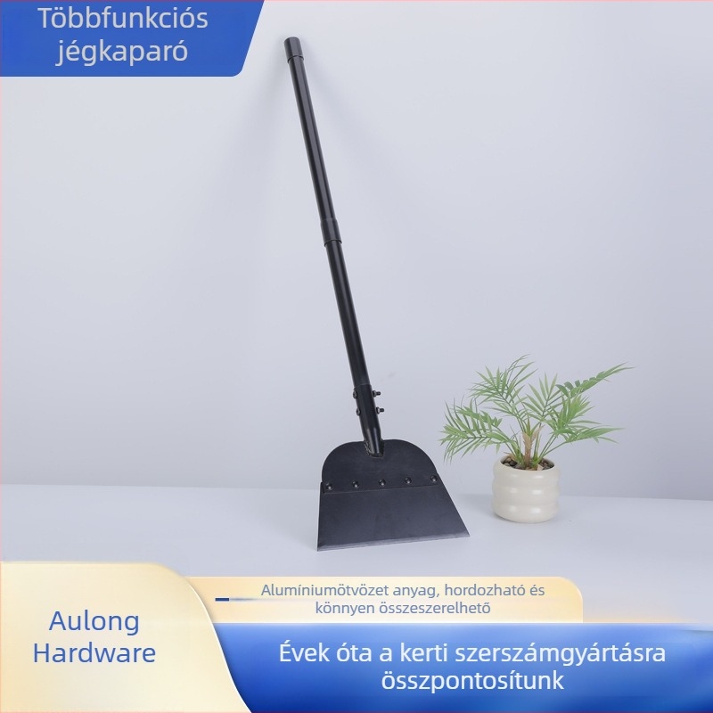 Többfunkciós jégmentesítő lapát kerti használatra, gyomláló és gyepszegély-tisztító eszközzel