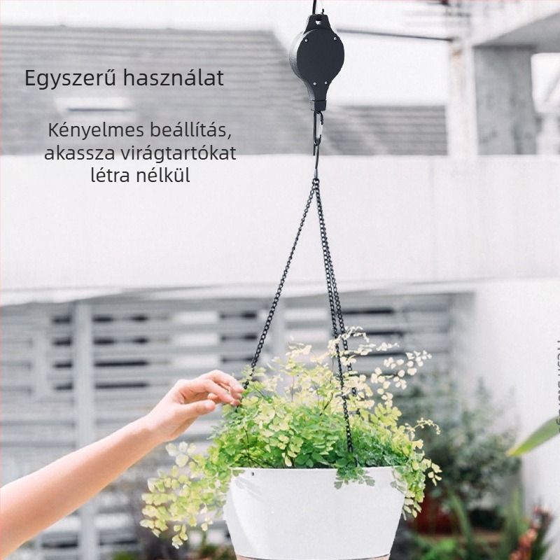 Kertbeakasztó, műanyag anyagú; Enjoy márka, jogosult magánmárka; otthoni kertészkedéshez.