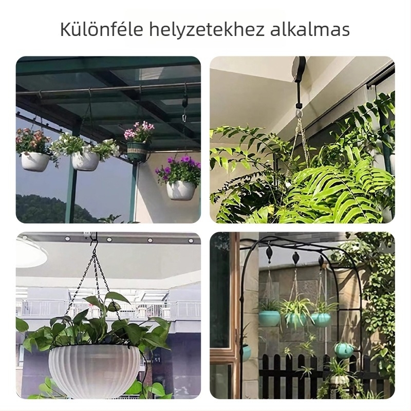 Kertbeakasztó, műanyag anyagú; Enjoy márka, jogosult magánmárka; otthoni kertészkedéshez.