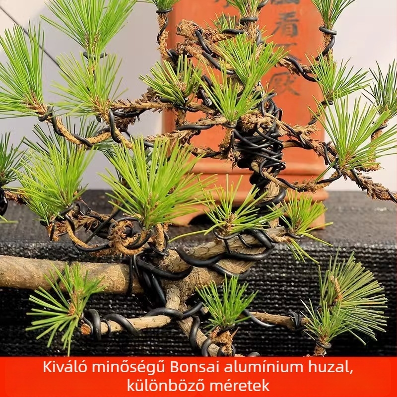 Alumínium bonsai formázó huzal és csíkok – 3 részes kertészeti készlet