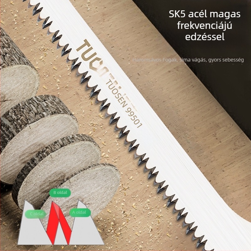 Kézi metszőfűrész SK5 pengével és cserélhető pengével — Phoenix tail és Chicken tail kivitel kertészkedéshez és gyümölcsfákhoz