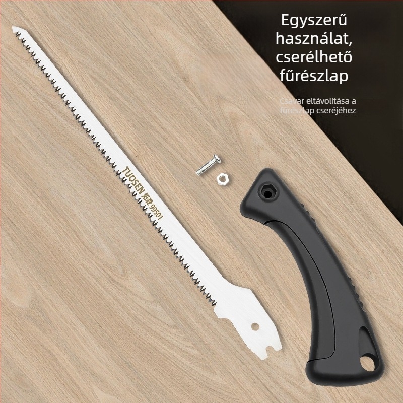 Kézi metszőfűrész SK5 pengével és cserélhető pengével — Phoenix tail és Chicken tail kivitel kertészkedéshez és gyümölcsfákhoz