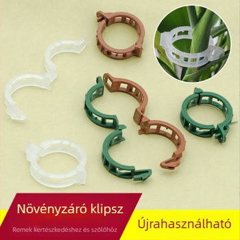 Szőlő- és palánta rögzítő klipsz – műanyag növény-támasztó clip dróthálóra