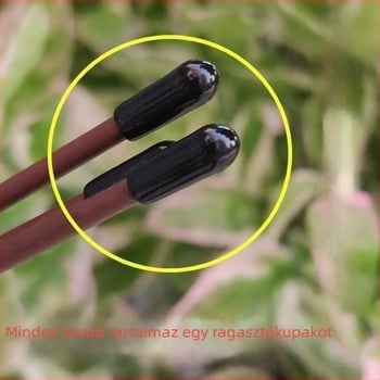 Kerti díszítő elem pillangóorchideákhoz – támasztó rúd műanyag bevonatú vasdrót