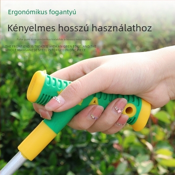 Kézzel kovácsolt fokhagyma- és zöldségkapával – gyomláláshoz, vastagodott élű, éles kültéri kertészeti eszköz