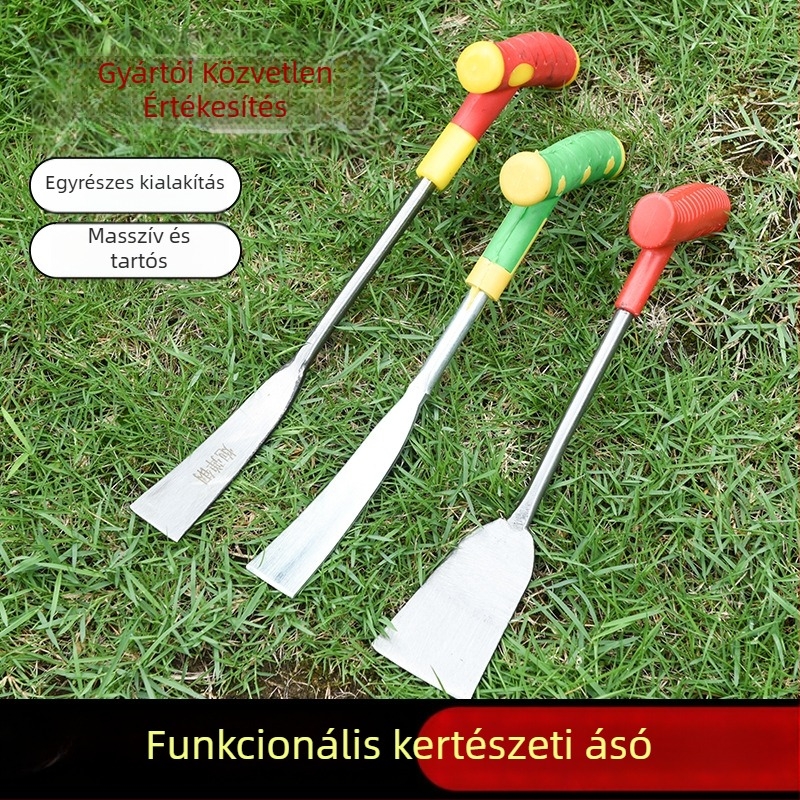 Többfunkciós kerti ásó kültéri ásáshoz, fokhagyma és pitypang ásáshoz, talaj lazítása, virágültetés — alkalmas mezőgazdasági termelőknek