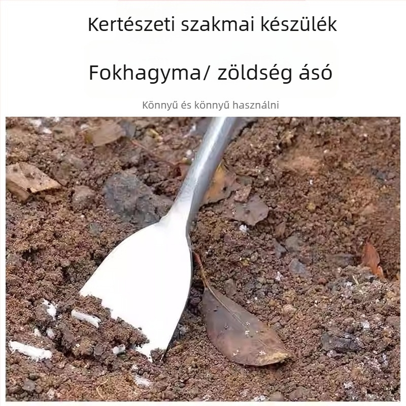 Többfunkciós kerti ásó kültéri ásáshoz, fokhagyma és pitypang ásáshoz, talaj lazítása, virágültetés — alkalmas mezőgazdasági termelőknek