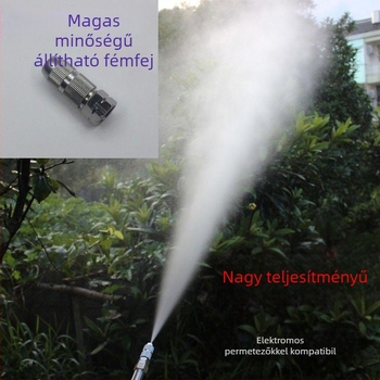 Kerti permetező nagy nyomású fúvófejjel, kézi/elektronikus/benzines üzemmódban, mangánacél test, állítható távolságú permetezés gyümölcsfákhoz és kerthez