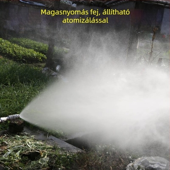 Kerti permetező nagy nyomású fúvófejjel, kézi/elektronikus/benzines üzemmódban, mangánacél test, állítható távolságú permetezés gyümölcsfákhoz és kerthez