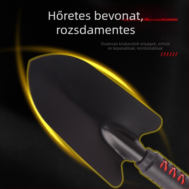 Kertészeti ásó virágok és zöldségek ültetéséhez, 9 cm szélességű ásófej, testreszabható, alkalmas kertre és tengerparti használatra