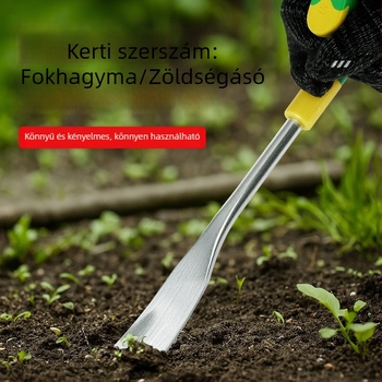 Vad zöldségek ásó eszköze talaj ásáshoz, gyomirtáshoz és virágültetéshez; kompakt kültéri kis ásó vastag és éles éllel
