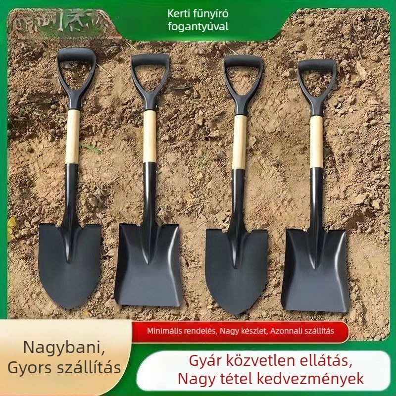 Consult Mangán acél kertészeti lapát – ültetésre fákhoz, zöldségekhez és virágokhoz – kültéri használatra