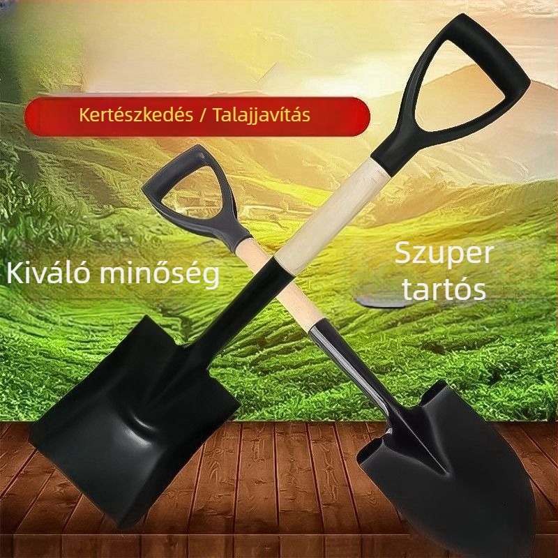 Consult Mangán acél kertészeti lapát – ültetésre fákhoz, zöldségekhez és virágokhoz – kültéri használatra