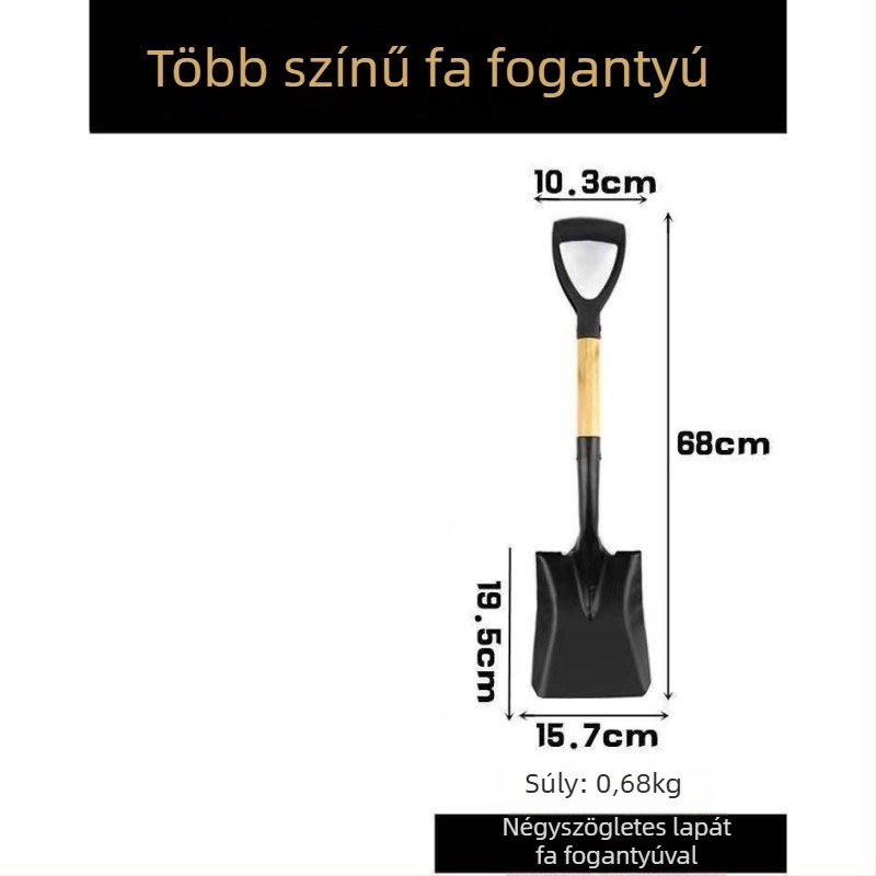 Consult Mangán acél kertészeti lapát – ültetésre fákhoz, zöldségekhez és virágokhoz – kültéri használatra