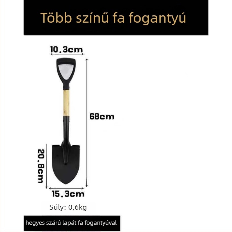 Consult Mangán acél kertészeti lapát – ültetésre fákhoz, zöldségekhez és virágokhoz – kültéri használatra