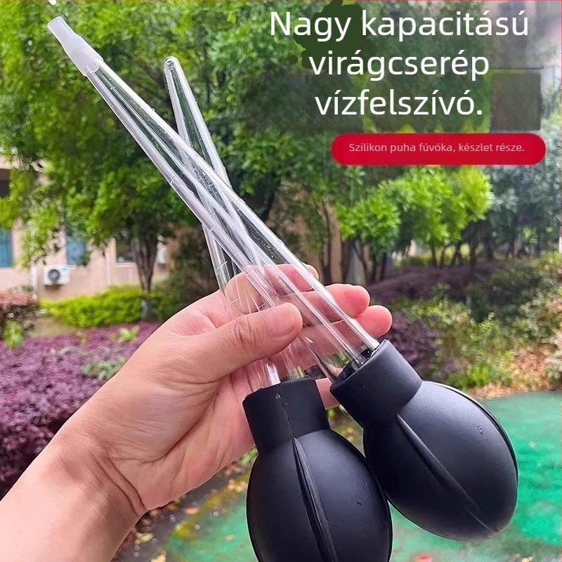 Kertészeti víz kinyerő szívócsővel és csepegtető csővel a virágtálca számára — márka nélküli, anyag: más, importált: nem