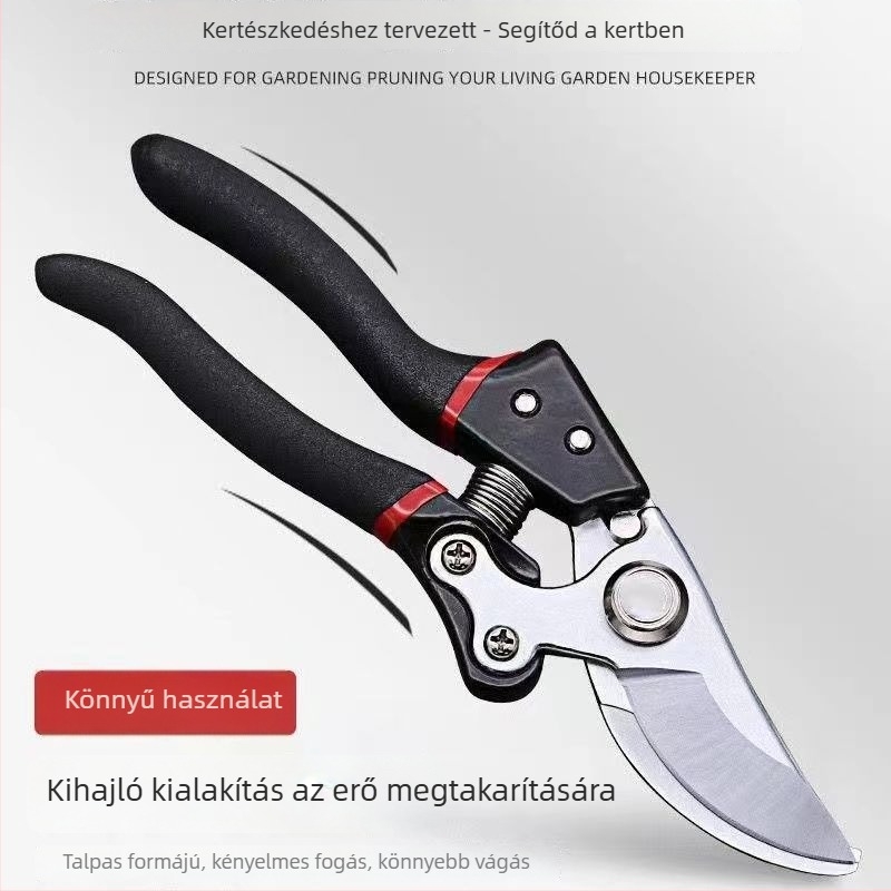 Multifunkcionális metszőolló vastag ágakhoz – kerti olló gyümölcsfákhoz, faiskolákhoz és virágokhoz, ergonikus, erőtakarékos kialakítás