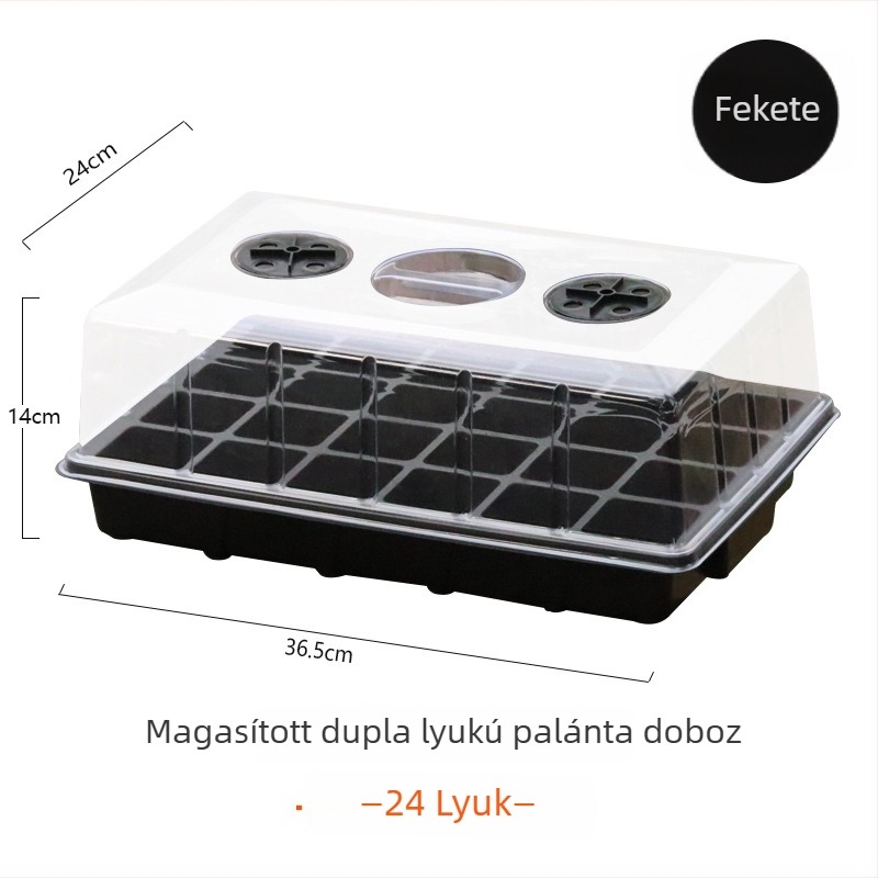 Műanyag palántázó doboz otthoni kertészkedéshez